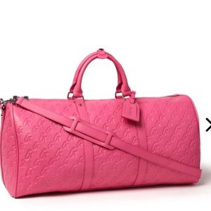 GLAMAHOLIC pink tote and duffel set
